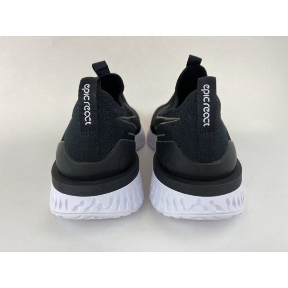 Nike Epic Phantom React Flyknit Black White Men's Sneakers Shoes BV0417 001 - Picture 6 of 12